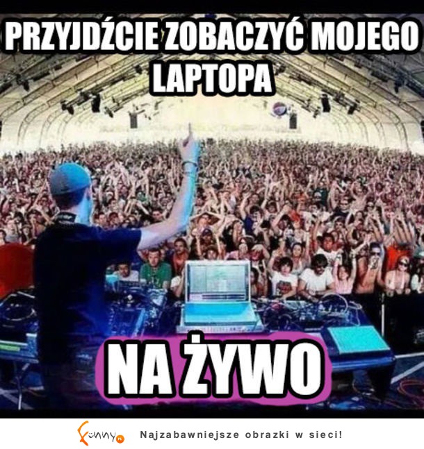 Laptop na żywo