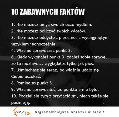 10 Zabawnych faktów