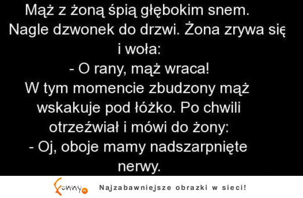 Mąż z żona spią głębokim snem! ZOBACZ co było dalej! DOBRE :D