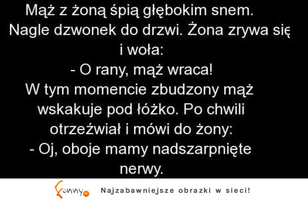 Mąż z żona spią głębokim snem! ZOBACZ co było dalej! DOBRE :D