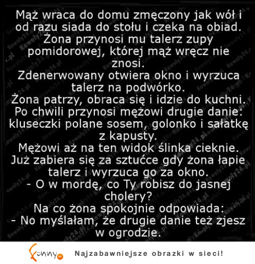 Żona ZGASIŁA męża! HAHA dobre!