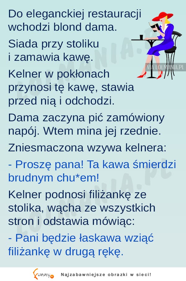 Kelner szybko ZGASIŁ nadętą damę ;)