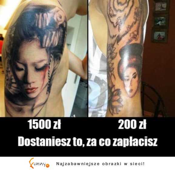 Tatuaż! Cena ma znaczenie :D