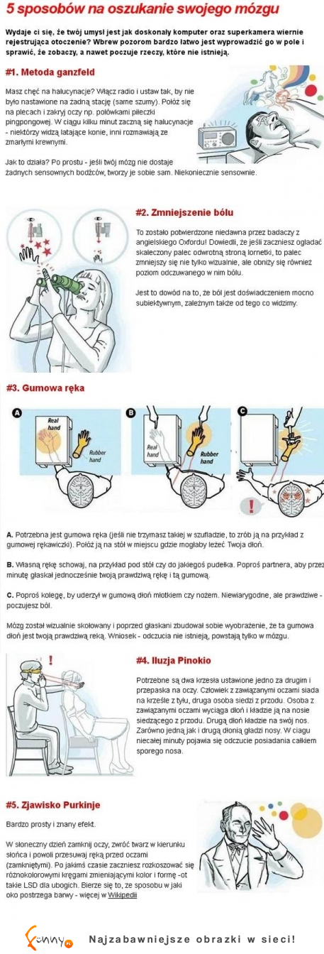 5 sposobow na oszukanie swojego mózgu :D
