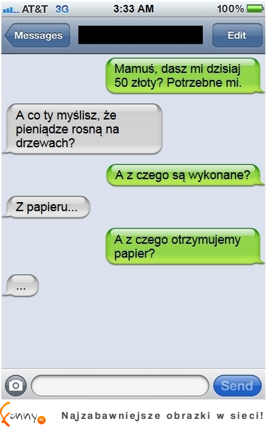 Sprawdź co zrobić żeby DOSTAĆ od mamy 50zł!