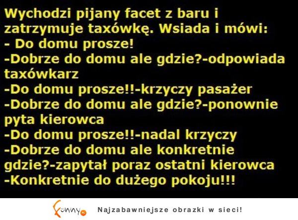 Wychodzi pijany facet z baru i zatrzymuje taxówke! ZOBACZ jak to się skóńczyło! DOBRE :D