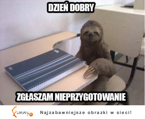 Zgłaszam nieprzygotowanie :)