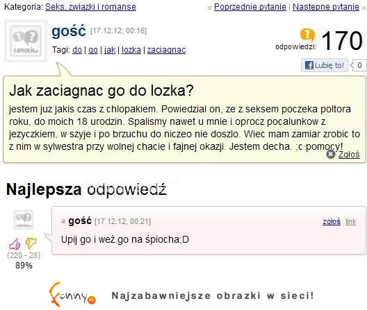 Jak zaciągnąć go do łóżka Dziewczyna ma problem z prawiczkiem