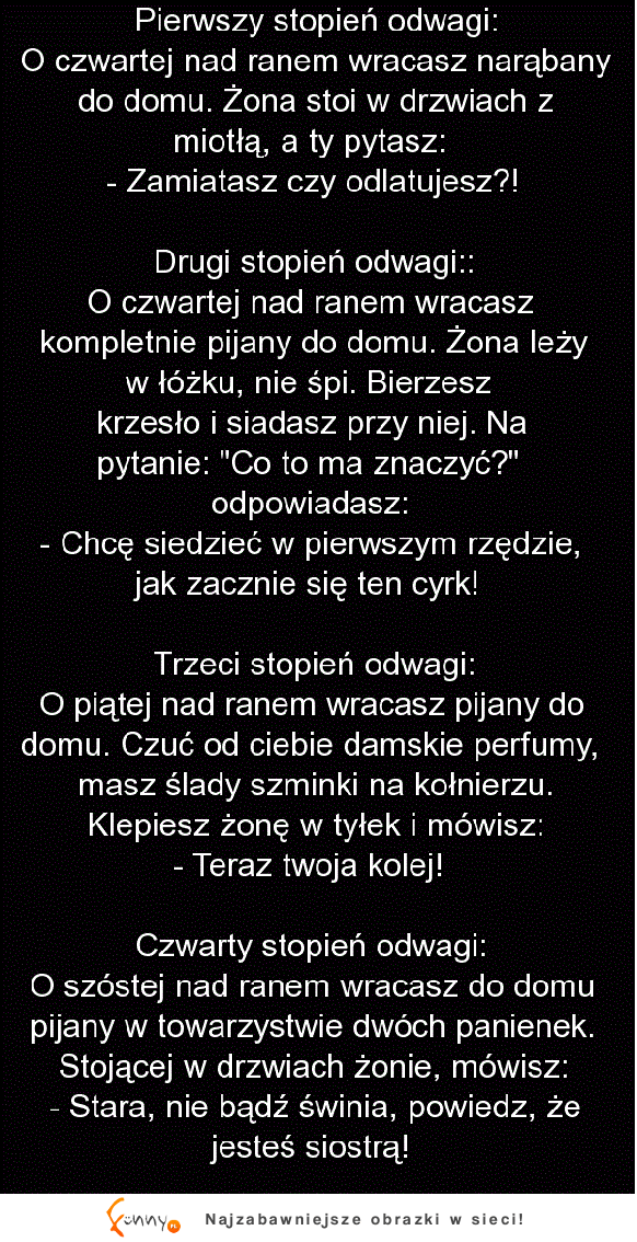 Cztery stopnie odwagi! :D