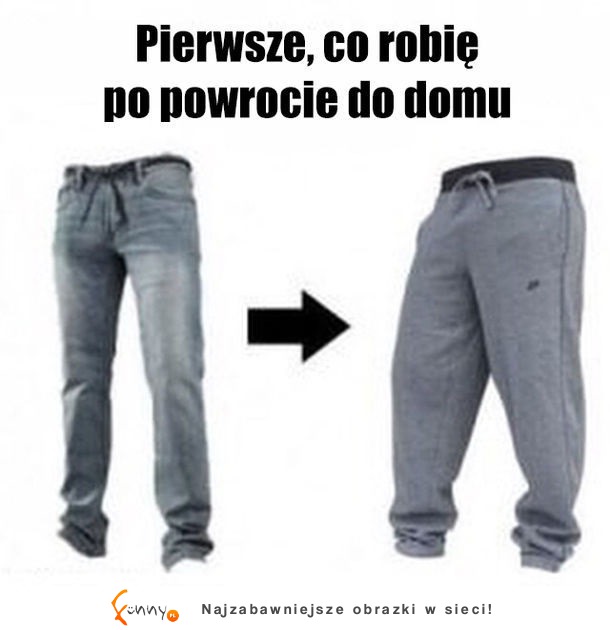 Pierwsza rzecz po przyjściu