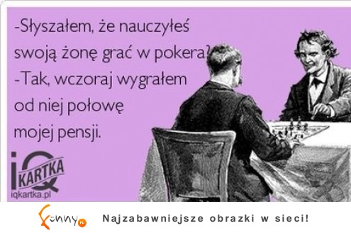 Poker z żoną :D