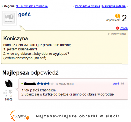 Ma 157 wzrostu i nie wie jak sie dobrze ubierać! ZOBACZ co jej doradzili na forum! :>