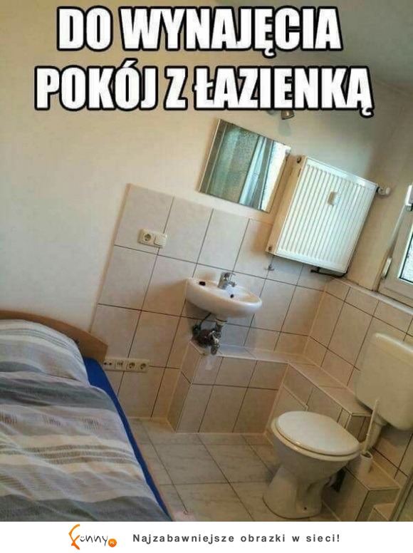 pokój z łazienką