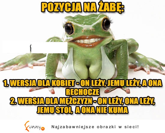 Pozycja na ŻABĘ! Słyszałeś o takiej? ;)