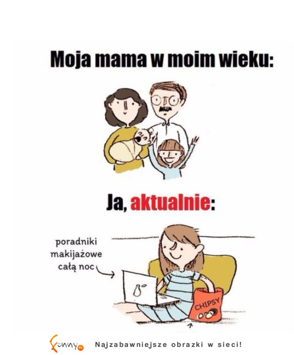 moja mama vs ja teraz XD