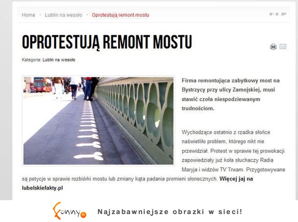 Dlaczego chcą oprotestować remont tego mostu? Zobacz co z na nim zrobili ;D