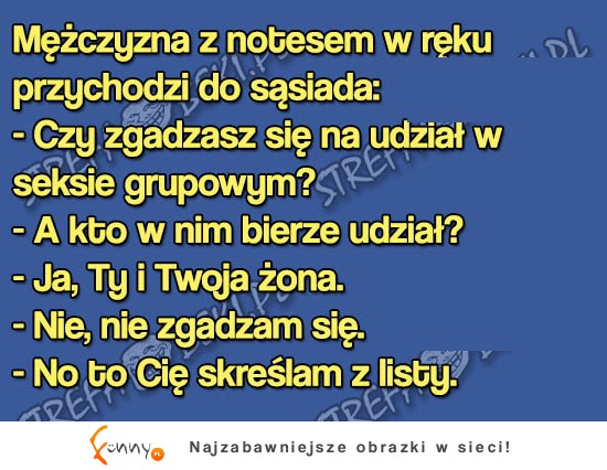 Sąsiad miał propozycję nie do odrzucenia...dosłownie HAHA!