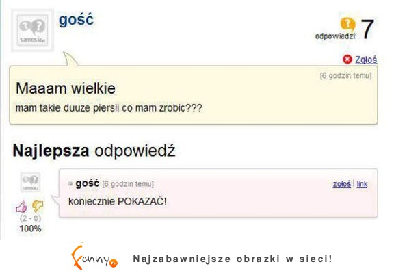 Ma WIELKIE PIERSI pyta co ma z nimi zrobić! ZOBACZ co jej doradzili na forum! :D