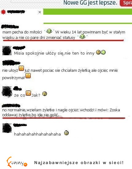 14latki mnie przerażają. Zobacz jak wyglądała próba NIEUDANEGO SAMOBÓJSTWA :D