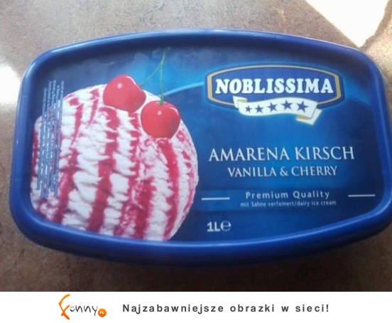 Lody o smaku Amareny ;D