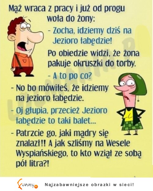 Żona miała ciętą ripostę HAHA!