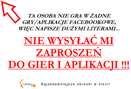 Nie wysyłac zaproszeń do gier!