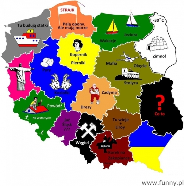 Ciekawa mapa Polski