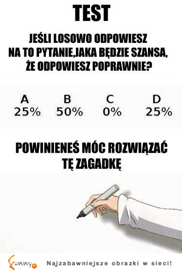 Zrób test na inteligencję! Uda Ci się go rozwiązać! ;) Tylko 5% zna poprawną odpowiedź!