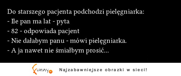 1cfDO starszego pacjenta podchodzi pielęgniarka :)