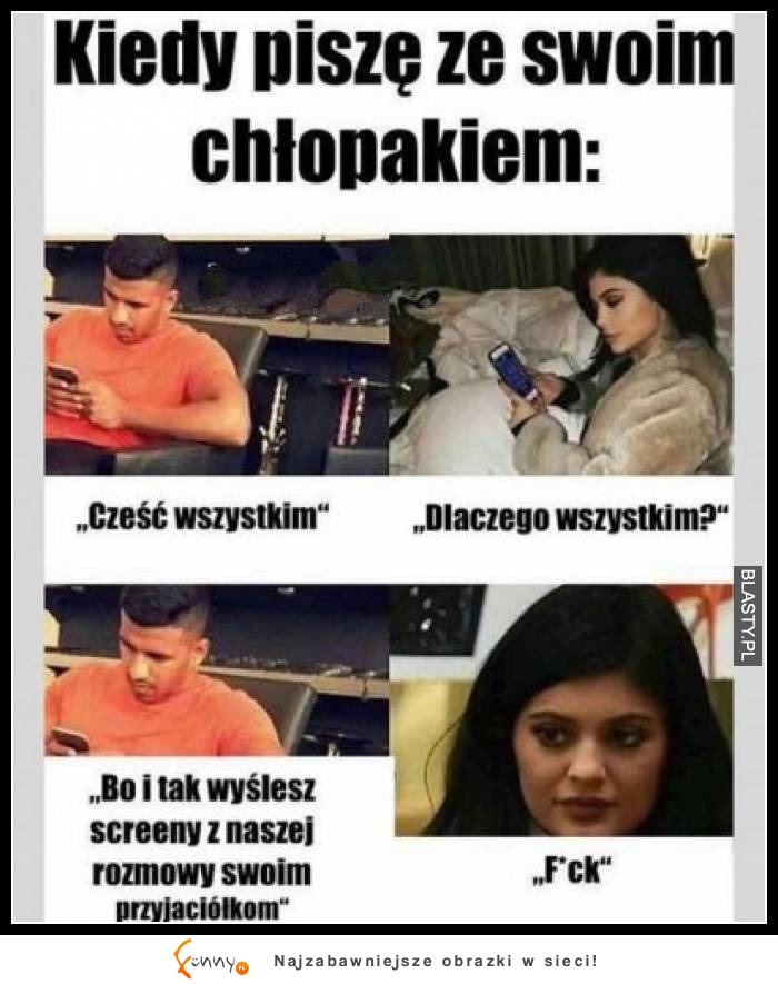 Haha mistrz riposta! W sumie teą mam ochotę tak odpisać swojej dziewczynie.