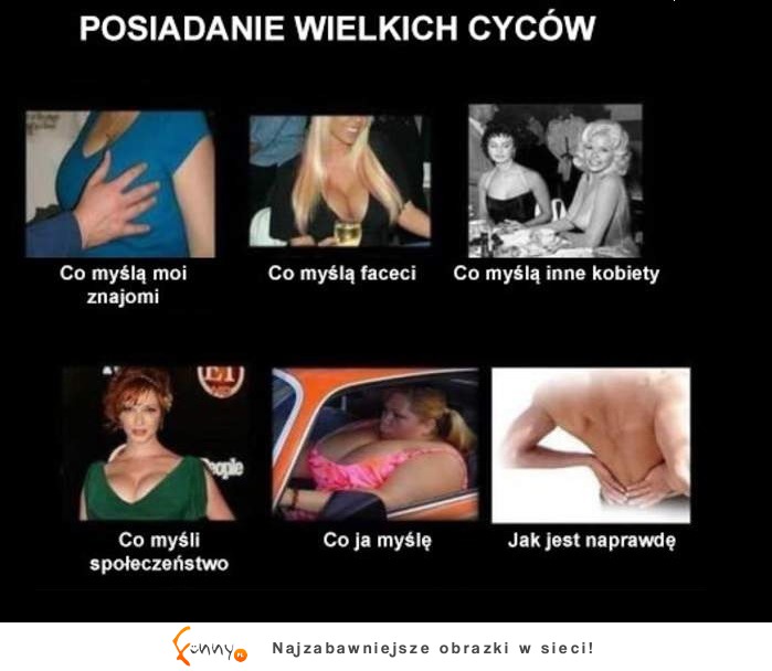 Posiadanie wielkich PIERSI! To nie jest takie wspaniałe :D