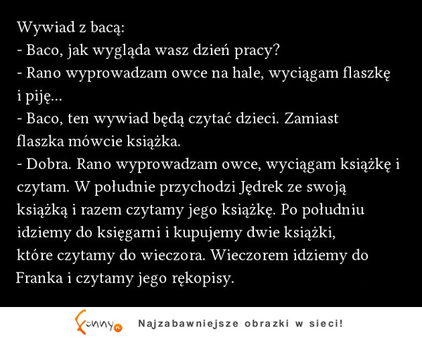 Wywiad z bacą! ZOBACZ jak wygląda ich dzień. haha DOBRE :D