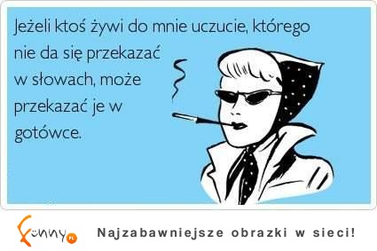 Wyraź swoje uczucie w gotówce...