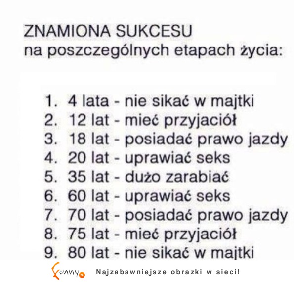 Zobacz znamiona sukcesu na wesoło! :)