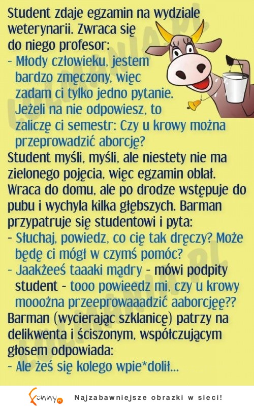 Tymczasem na egzaminie... :D