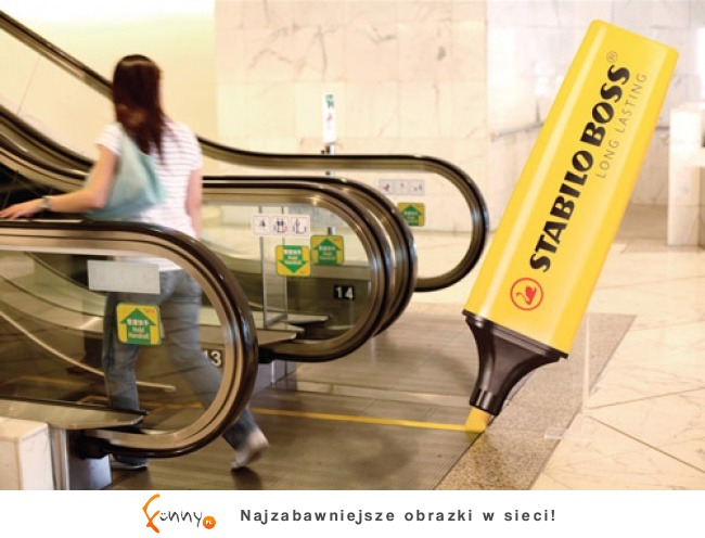 Najlepsze reklamy umieszczone na ruchomych schodach Najlepsze reklamy umieszczone na ruchomych schodach