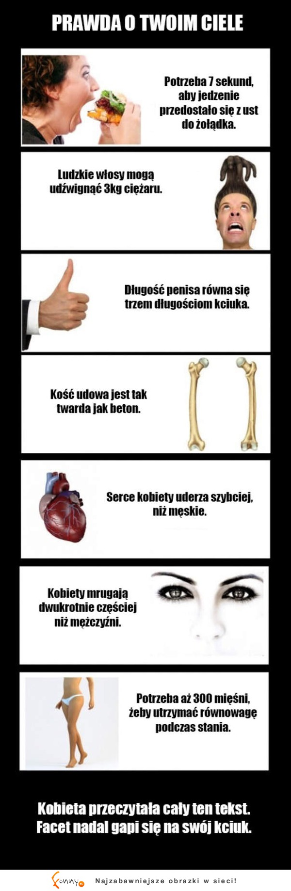 Kilka ciekawostek na temat naszego organizmu :D
