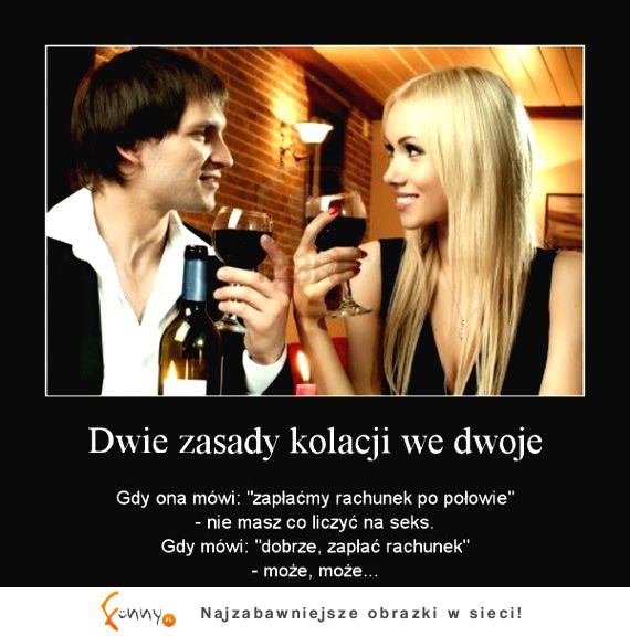 Poznaj ważną ZASADĘ kolacji we dwoje! Dobre :D