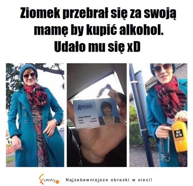 No to wykombinował! :D Oczywiście nikogo nie zachęcamy do próbowania :]