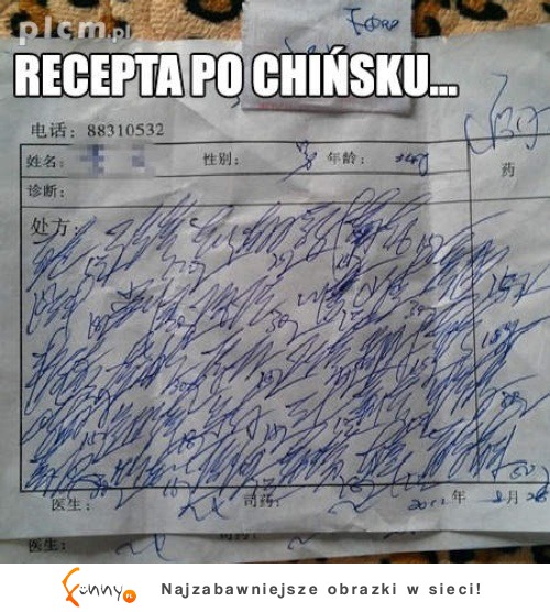 Recepta po chińsku