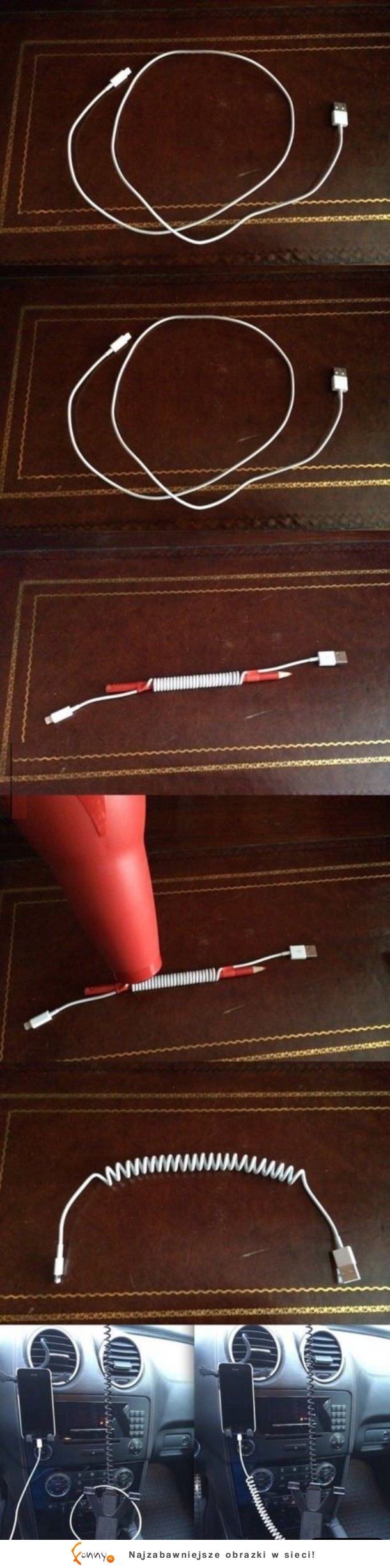 Magiczny sposób na kabel od ładowarki! :D