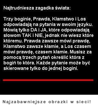 Najtrudniejsza zagadka świata! Dasz rade ją rozwiązać? Przekonaj się ;)