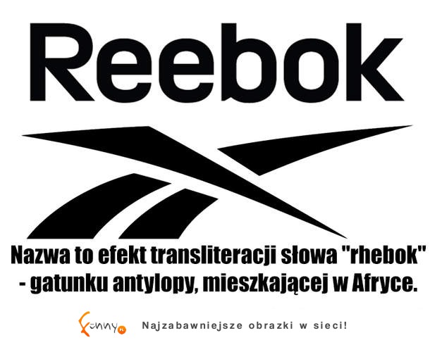 Skąd wzieły się nazwy słynnych marek - zobacz! ;)