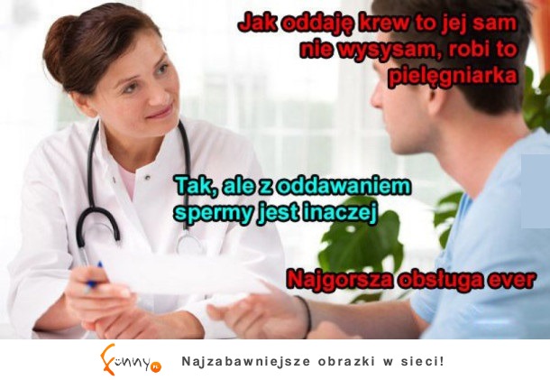 Robi to pielęgniarka