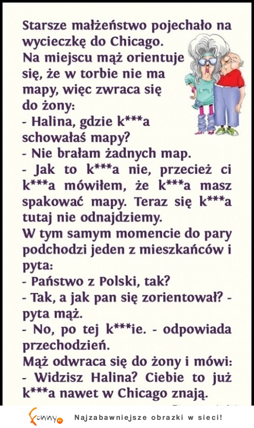 Mąż w Chicago bardzo przeklinał. A myślał, że... MEGA!