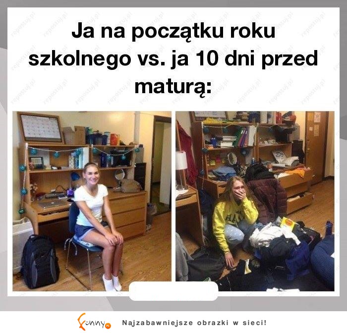 Na poczatku roku VS przed maturą