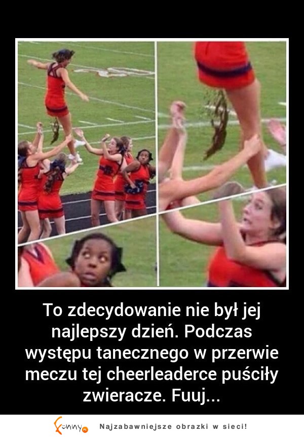 Ta CHEERLEADERKA miała największego PECHA EVER! To co ZROBIŁA jest OKROPNE