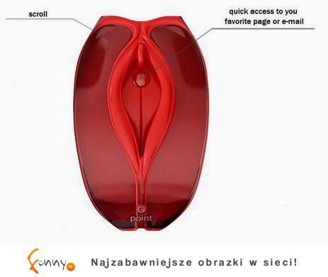 Zobacz myszkę w kształcie... Kobiecego narządu płciowego, haha! Zobacz myszkę w kształcie... Kobiecego narządu płciowego, haha!