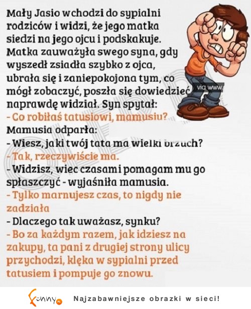 Dziecko już wiedziało! HAHA DOBRE!