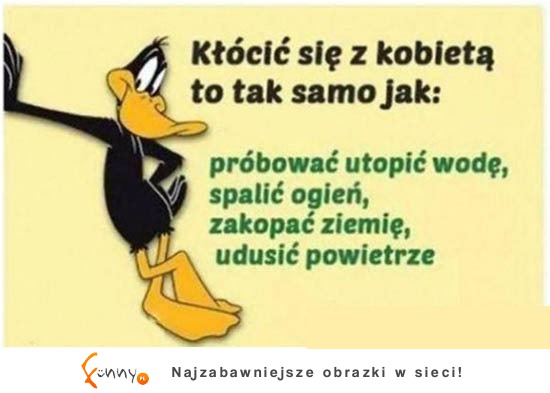 Kłócić się z kobietą